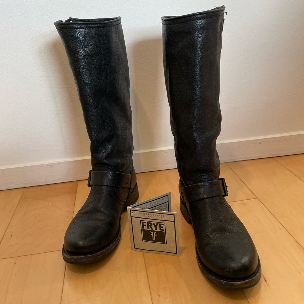 Frye: Veronica Slouch Black Boot Size 7.5